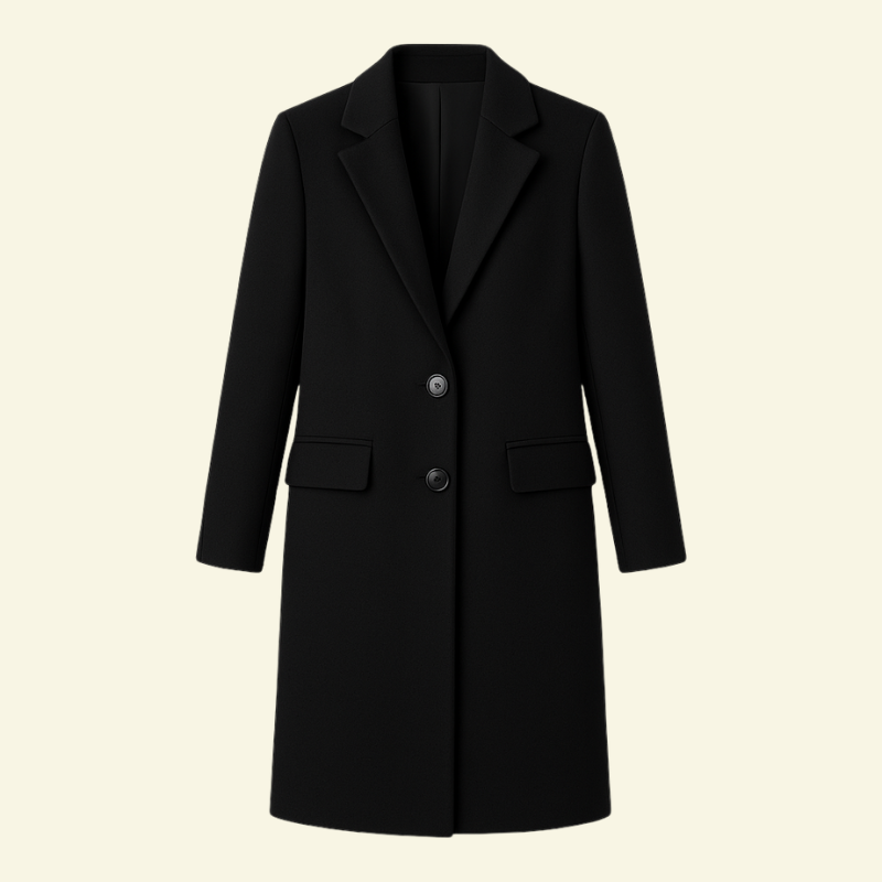Manteau pour femme avec col à revers et patte de boutonnage 7