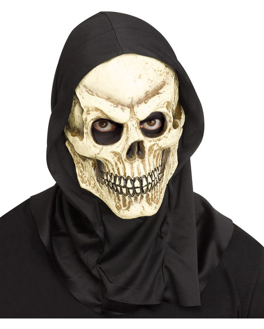 Masque de crâne squelette avec capuche pour homme