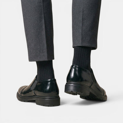 Mocassins Brogues à enfiler pour homme avec panneaux latéraux élastiques 4