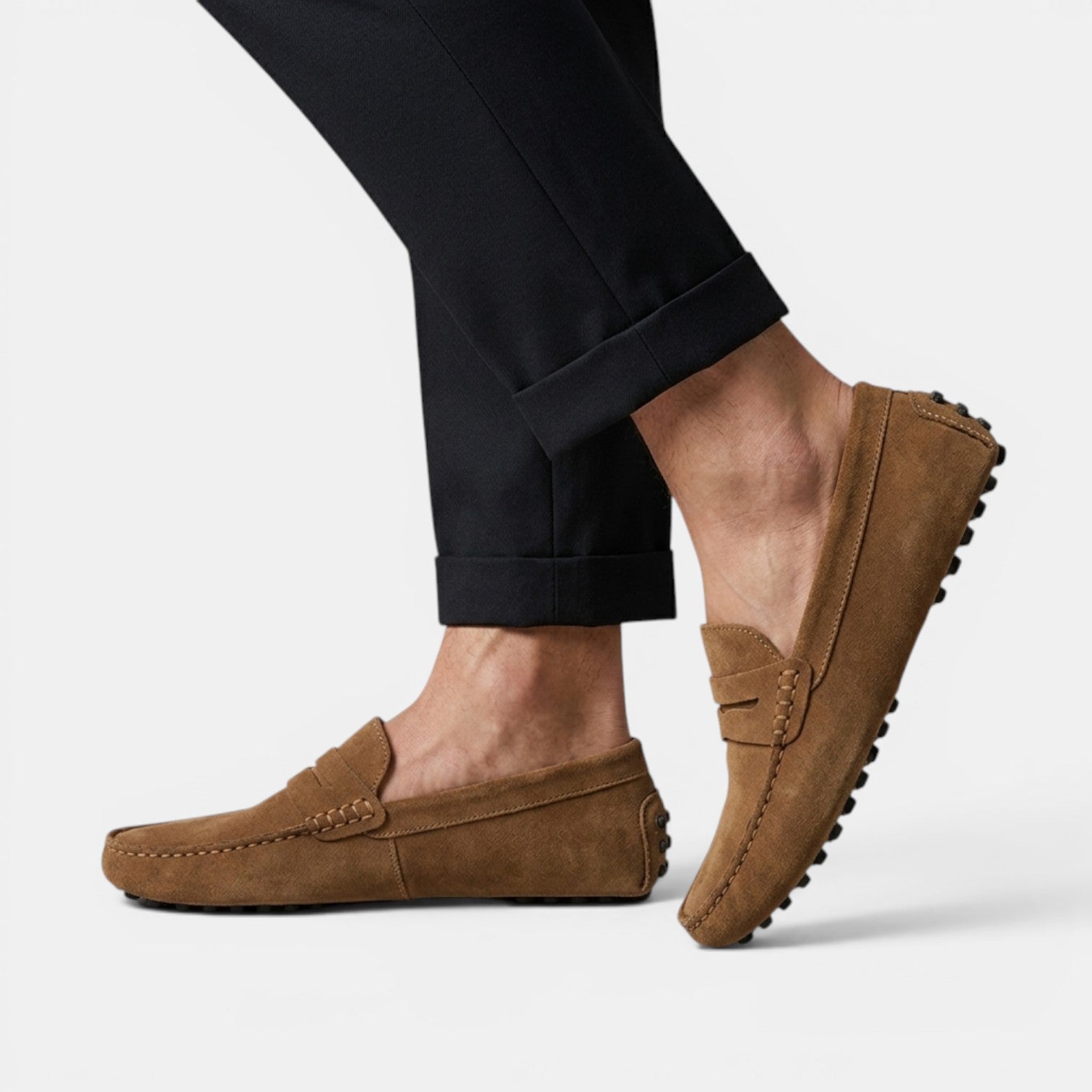 Mocassins Penny Driver en Daim pour Homme 10