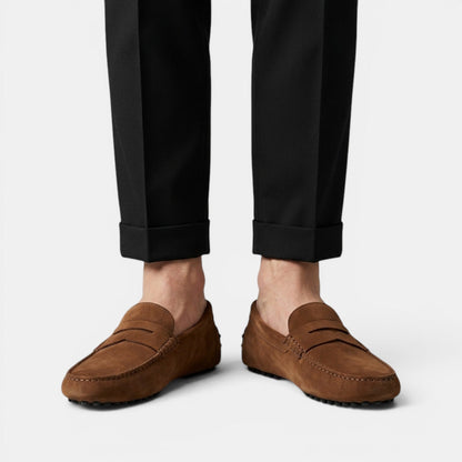 Mocassins Penny Driver en Daim pour Homme 11
