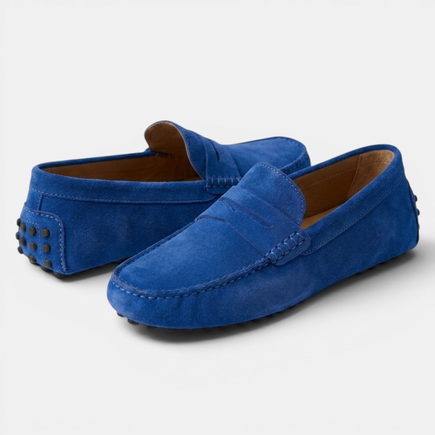 Mocassins Penny Driver en Daim pour Homme 13