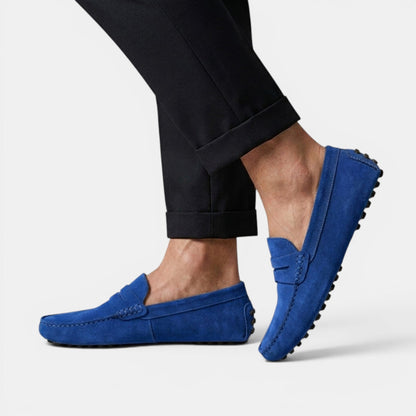 Mocassins Penny Driver en Daim pour Homme 14