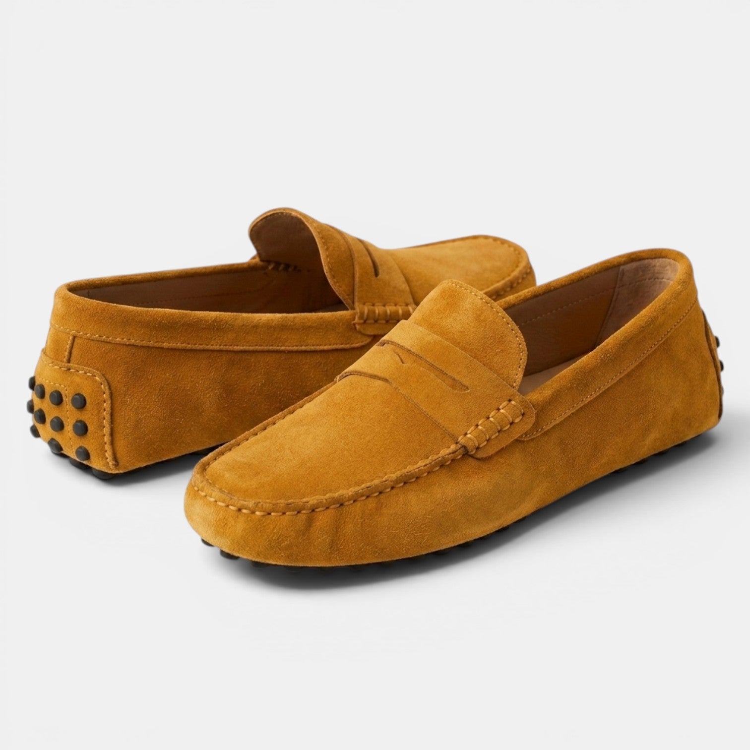 Mocassins Penny Driver en Daim pour Homme 17