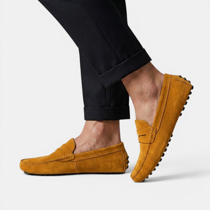 Mocassins Penny Driver en Daim pour Homme 18