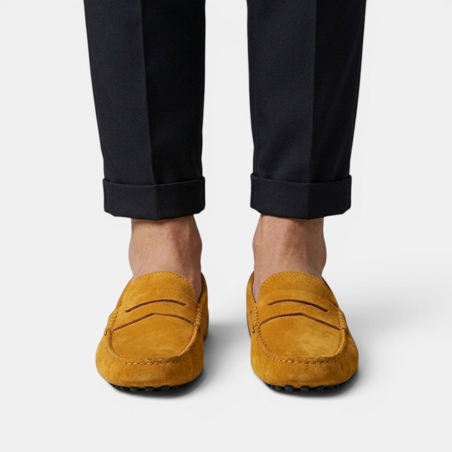 Mocassins Penny Driver en Daim pour Homme 19