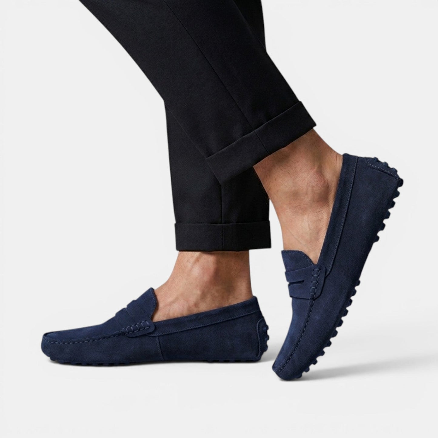 Mocassins Penny Driver en Daim pour Homme 2