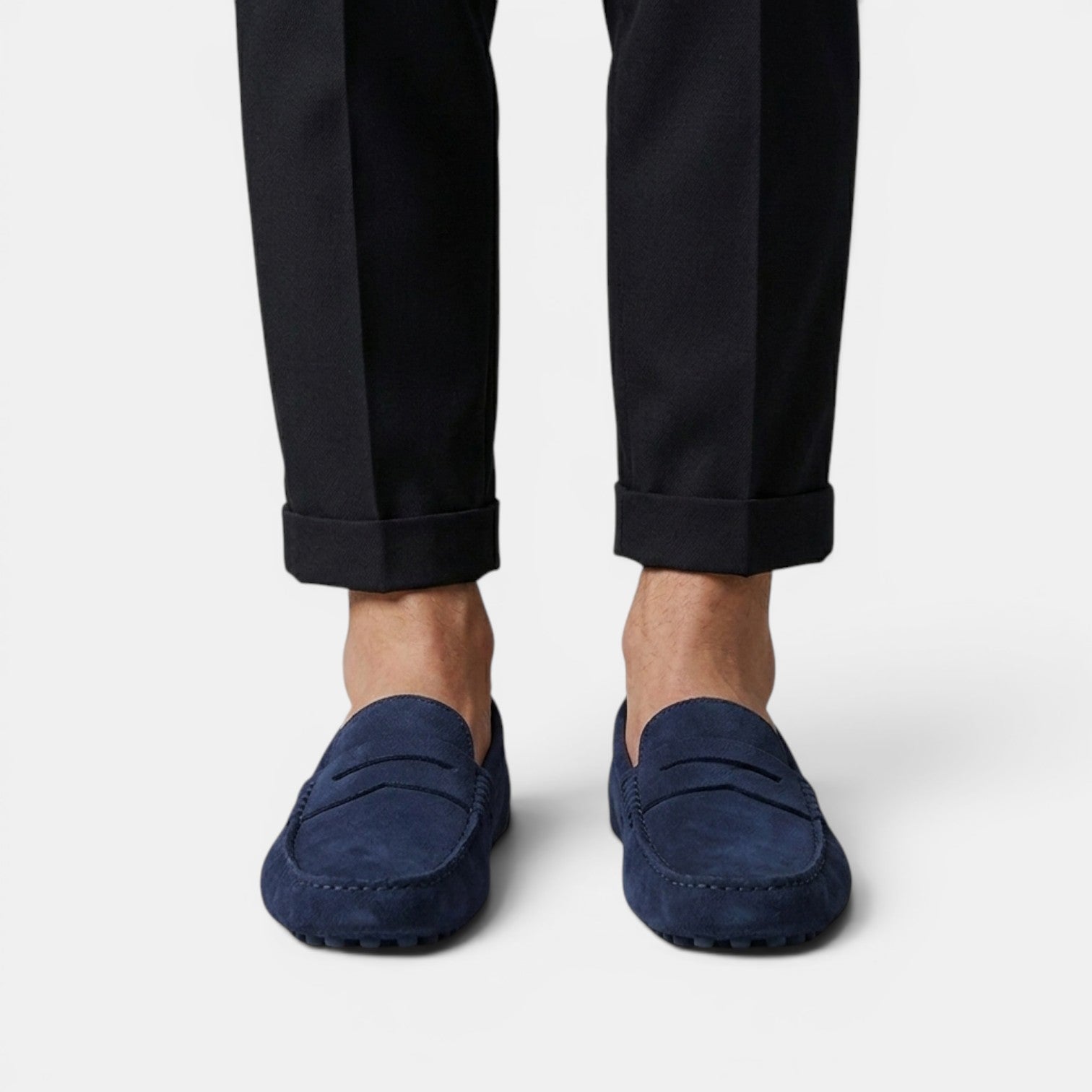 Mocassins Penny Driver en Daim pour Homme 3
