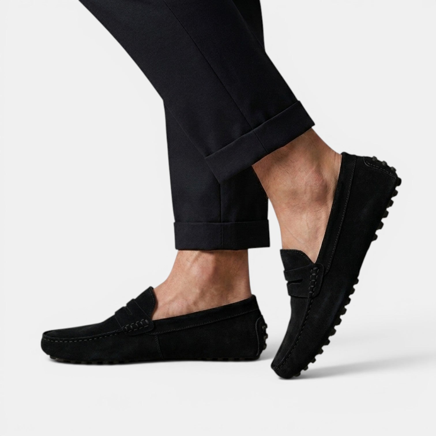 Mocassins Penny Driver en Daim pour Homme 6