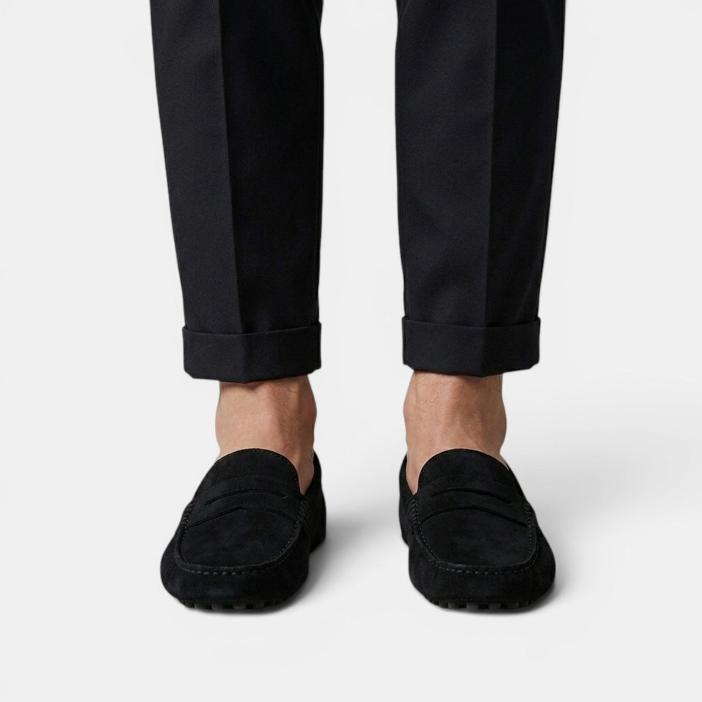 Mocassins Penny Driver en Daim pour Homme 7