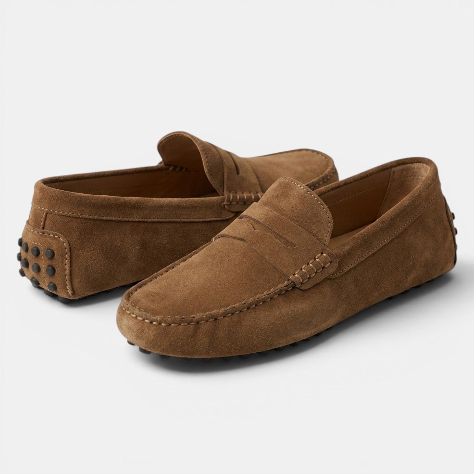 Mocassins Penny Driver en Daim pour Homme 9