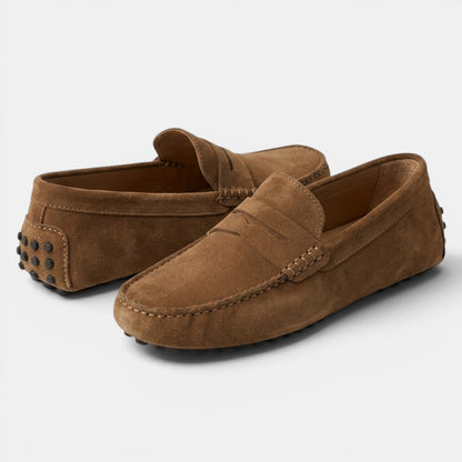 Mocassins Penny Driver en Daim pour Homme 9