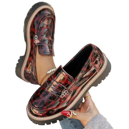 Mocassins Femme À Semelle Épaisse-Gigié