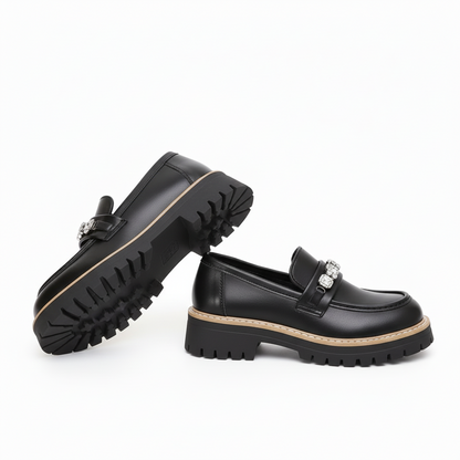 Mocassins Femme À Semelle Épaisse-Gigié