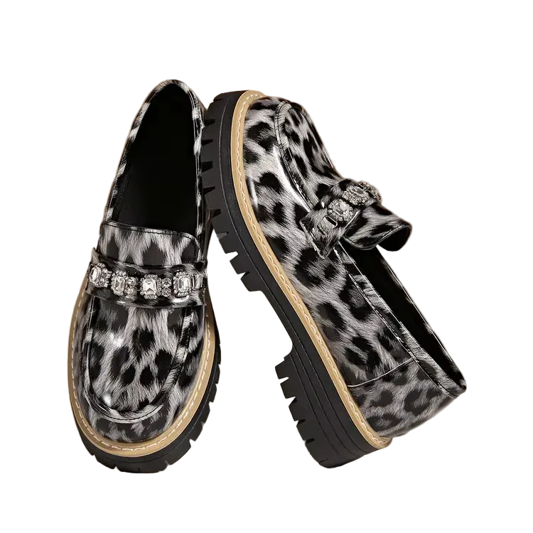 Mocassins Femme À Semelle Épaisse-Gigié