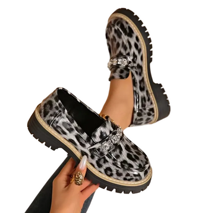 Mocassins Femme À Semelle Épaisse-Gigié