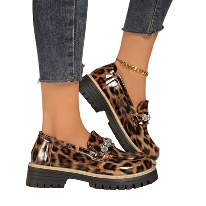 Mocassins Femme À Semelle Épaisse-Gigié