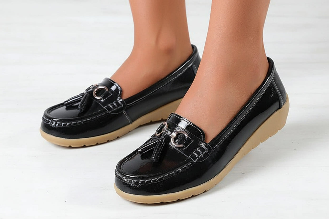 Mocassins Femme À Enfiler À Glands-Gigié