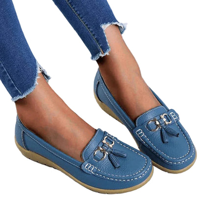 Mocassins Femme À Enfiler À Glands-Gigié