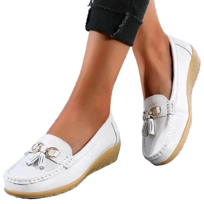 Mocassins Femme À Enfiler À Glands-Gigié
