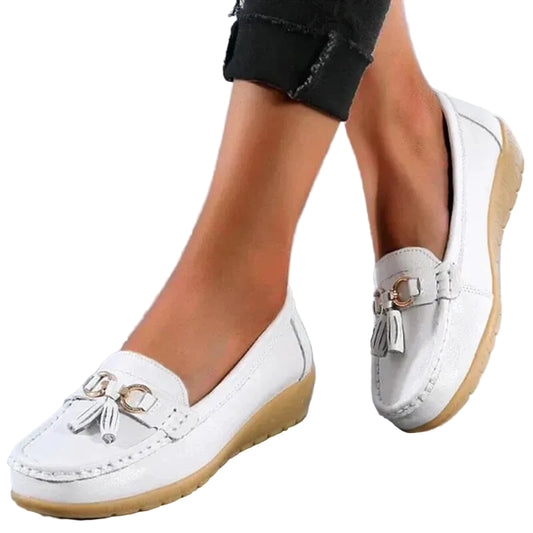 Mocassins Femme À Enfiler À Glands-Gigié