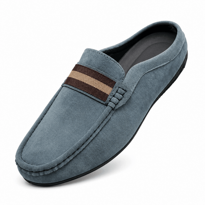 Mocassins sans dos en daim pour homme 7