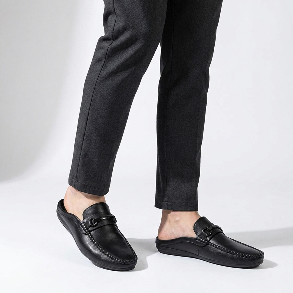 Mules pour homme avec détail mors en métal 8