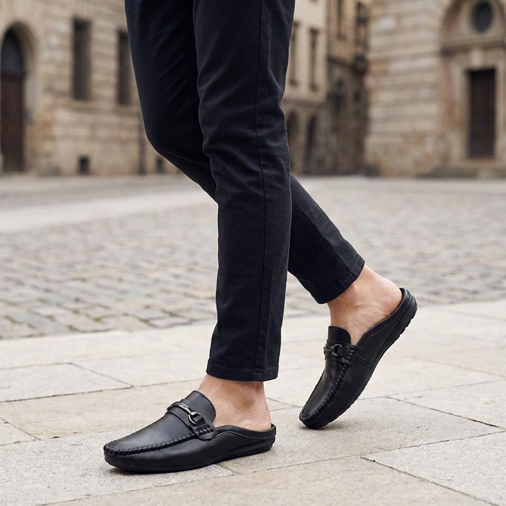 Mules pour homme avec détail mors en métal 9