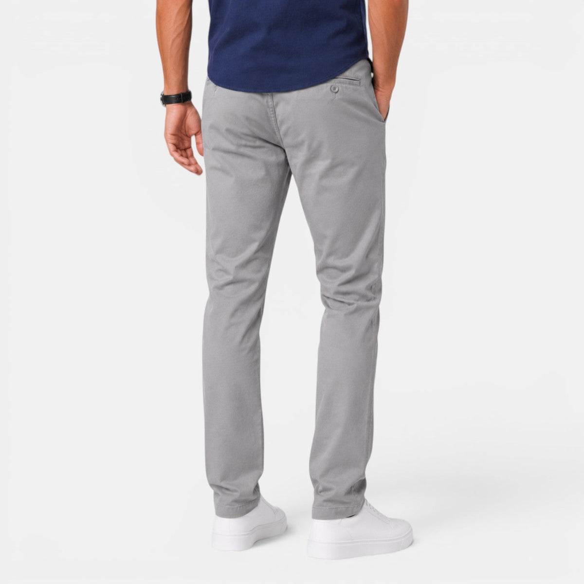 Pantalon Chino Coupe Slim pour Homme 12