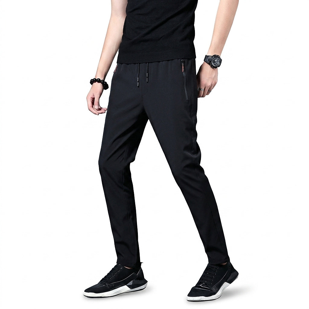 Pantalon Jogger Slim Fit pour Homme avec Poches Zippées 2