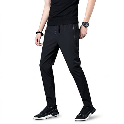 Pantalon Jogger Slim Fit pour Homme avec Poches Zippées 2