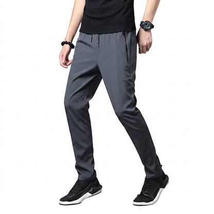Pantalon Jogger Slim Fit pour Homme avec Poches Zippées 3