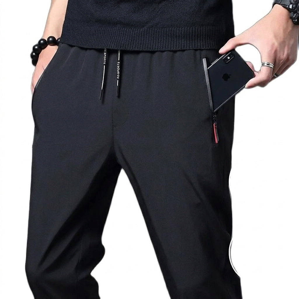 Pantalon Jogger Slim Fit pour Homme avec Poches Zippées 6
