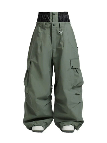 Pantalon cargo baggy pour homme avec taille élastiquée 2