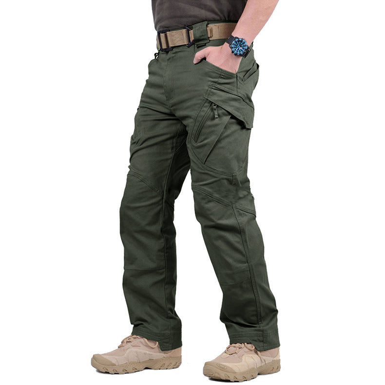 Pantalon cargo tactique pour homme avec poches zippées 4
