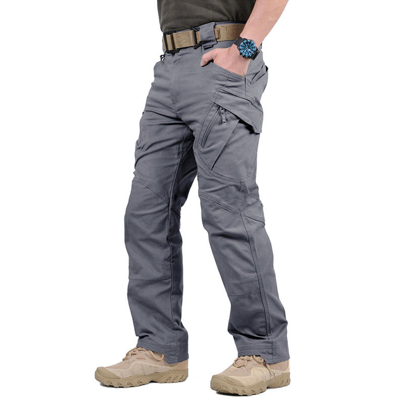 Pantalon cargo tactique pour homme avec poches zippées 6