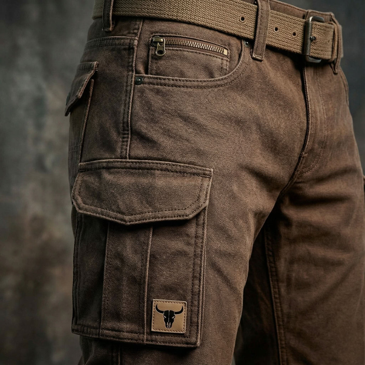 Pantalon cargo utilitaire pour homme avec ceinture 3