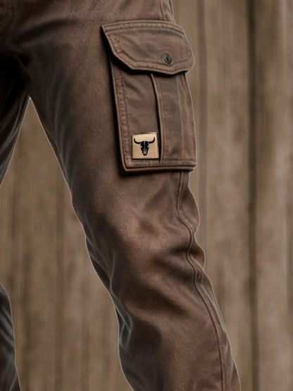 Pantalon cargo utilitaire pour homme avec ceinture 5