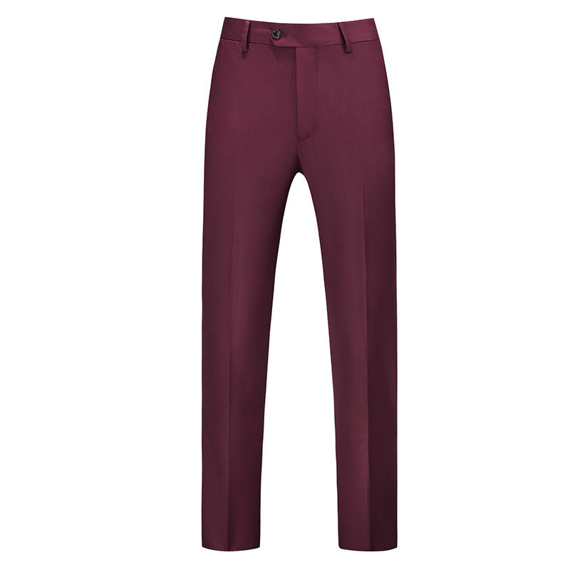 Pantalon coupe slim pour homme avec pli central 10