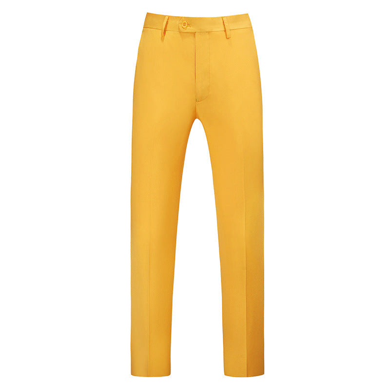 Pantalon coupe slim pour homme avec pli central 11