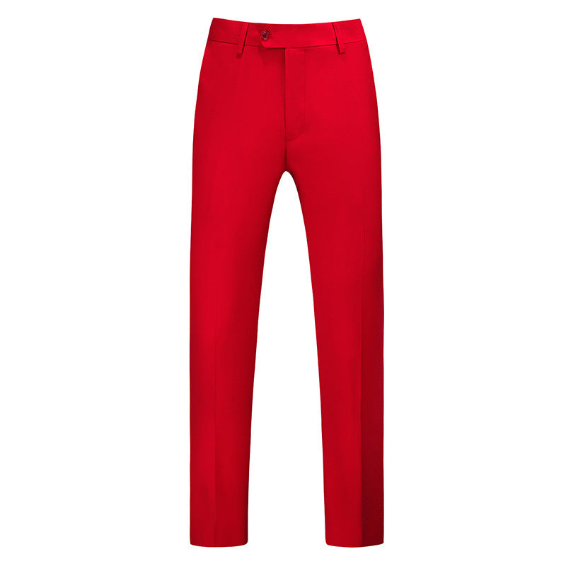 Pantalon coupe slim pour homme avec pli central 14