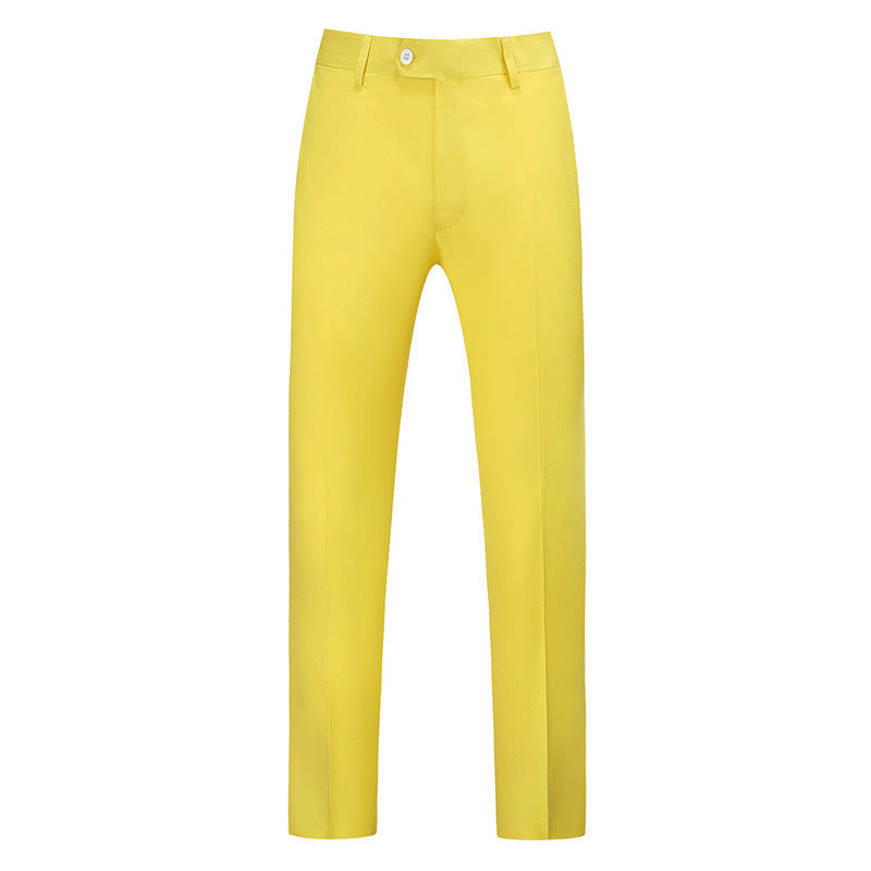 Pantalon coupe slim pour homme avec pli central 19