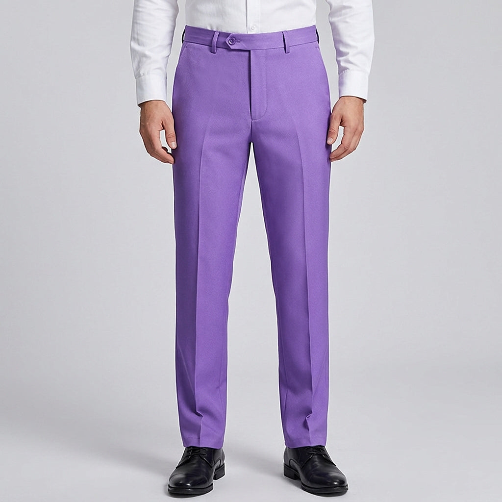 Pantalon coupe slim pour homme avec pli central 2