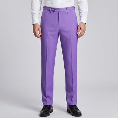 Pantalon coupe slim pour homme avec pli central 2