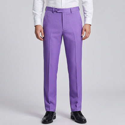 Pantalon coupe slim pour homme avec pli central 2