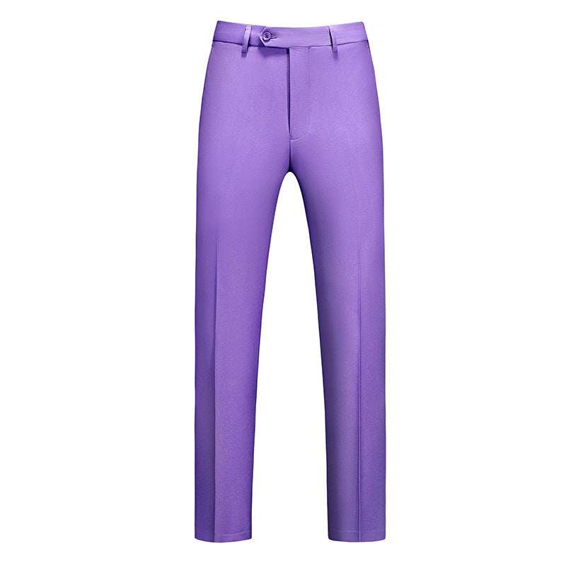 Pantalon coupe slim pour homme avec pli central 4