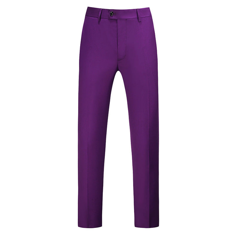 Pantalon coupe slim pour homme avec pli central 9