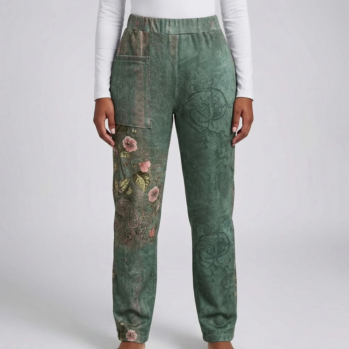Pantalon de jogging pour femme à motif cachemire 5