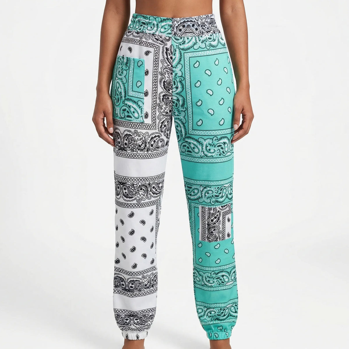Pantalon de jogging pour femme à motif cachemire 7
