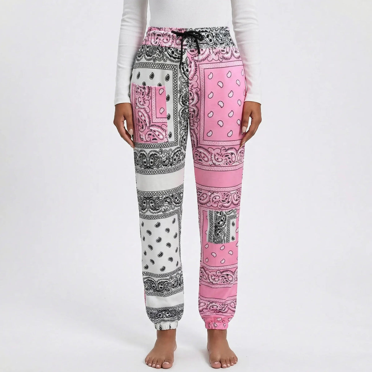 Pantalon de jogging pour femme à motif cachemire 8